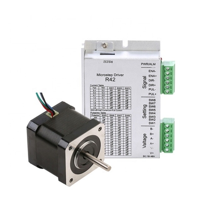 Industrial Control 42A02 42mm 2 Phase 17 Step Hybrid Driver Nema + R42 Stepper Motor CNC Kit